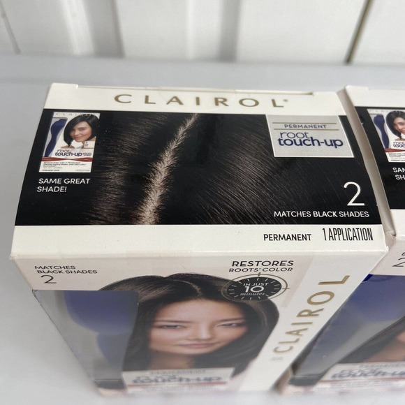 Clairol Root Touch-Up -Matches Leading Black Shades #2 Black (Lot of 2) - Picture 2 of 7